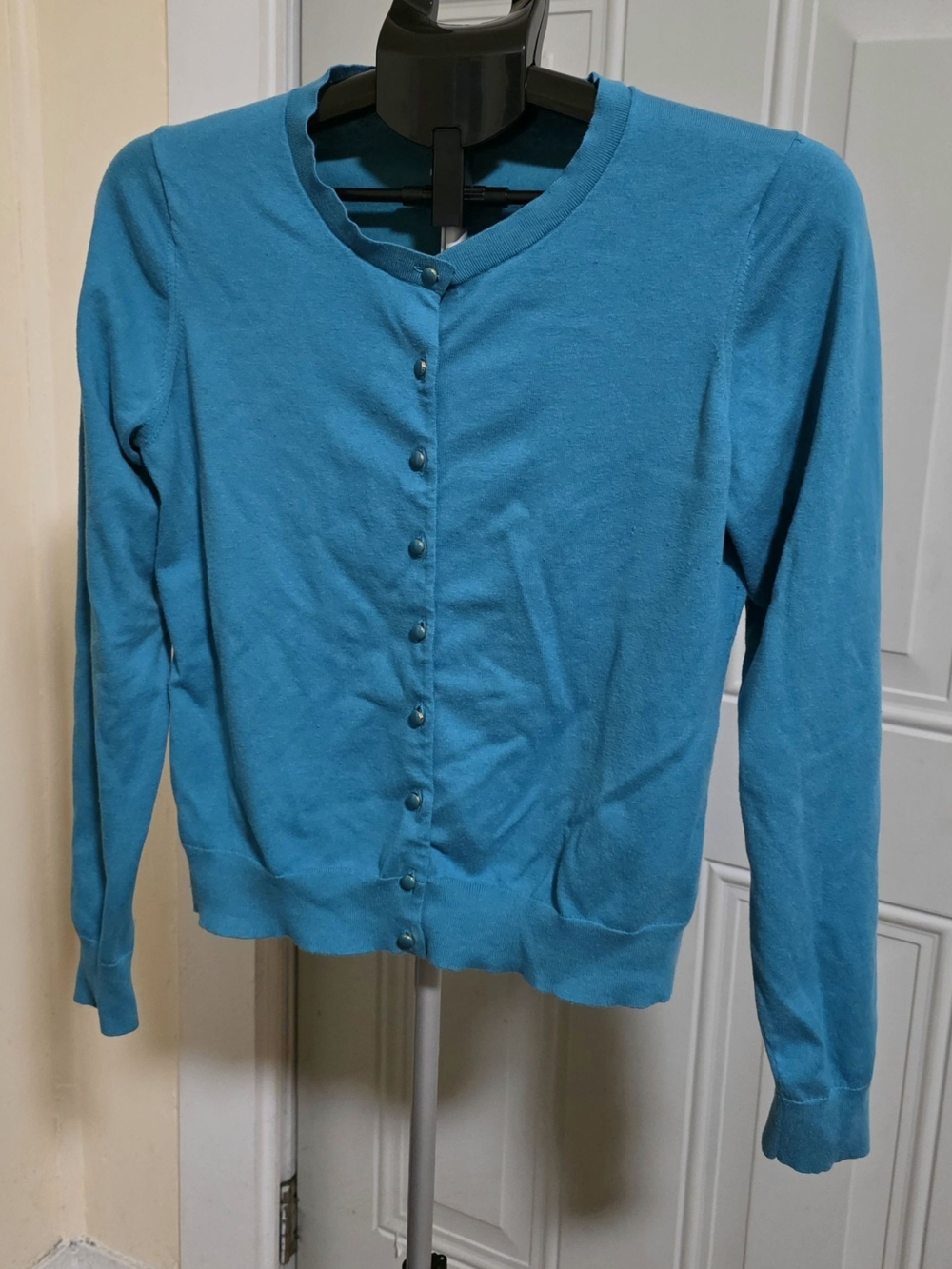 Banana Republic Teal Button-Front Lightweight Cardigan | Size Large